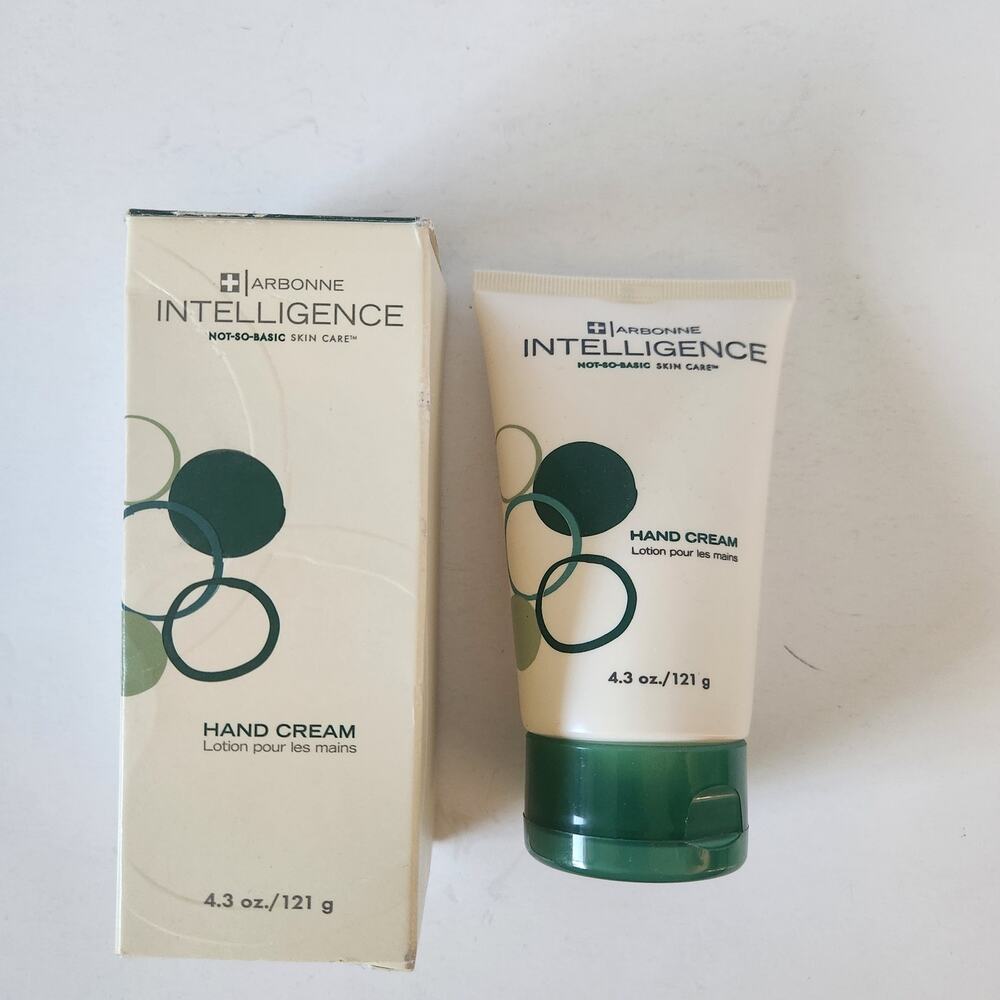New! Arbonne Intelligence Hand Cream Lotion 4.3 oz Not-So-Basic Skin Care NIB